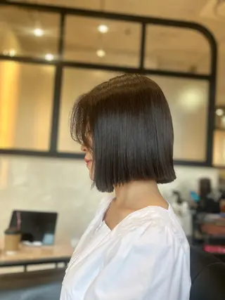 ショート &chaLme   心斎橋所属・emi/髪質改善/ 韓国風/艶カラーのヘアスタイル