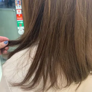 セミロング カラー サナ🌱 切りっぱなしボブのヘアスタイル