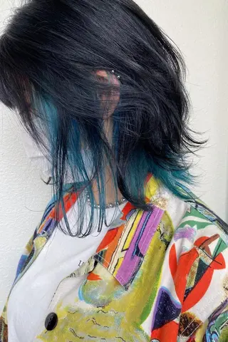 ショート 髪質改善カラー× 美髪ストレート前出のヘアスタイル