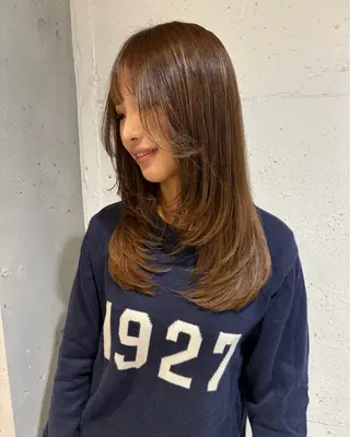 ロング カラー Juna✂️ レイヤー / ボブのヘアスタイル