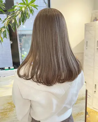 セミロング カラー 🫧透明感ヘア🫧 🧸竹花　彩希🧸のヘアスタイル