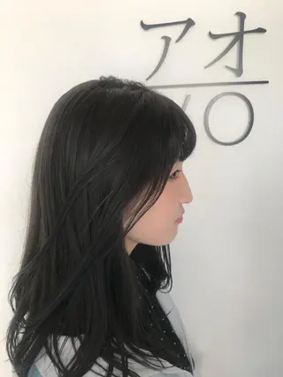 カラー pole/apartment所属・💓パーマ，💗 レイヤーカットのヘアスタイル