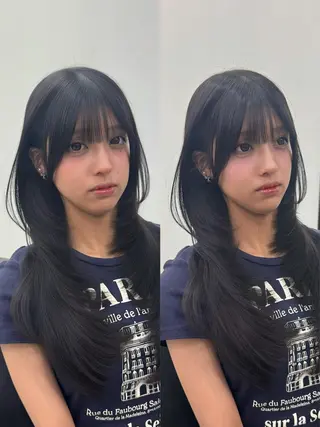 ロング レイヤー・ブリーチ kiyotoshiのヘアスタイル