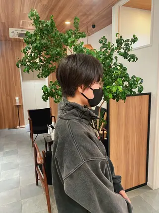 ショート カラー パーマ TYCHE GINZA所属・🍃服部 雅哉🍃銀座◎のヘアスタイル