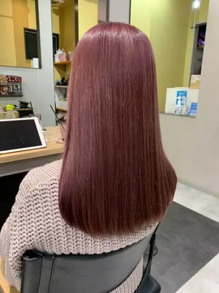 ロング カラー hub hair レイヤー/透明感のヘアスタイル