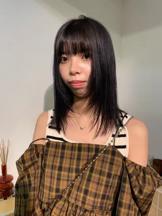 ミディアム カラー sakura🌸 レイヤー/韓国ヘアのヘアスタイル