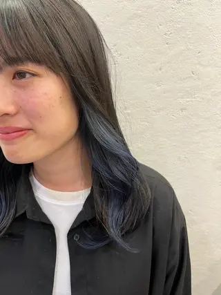 ミディアム カラー BLENDby happiness所属・KAORU/絹髪 /髪質改善/奈良のヘアスタイル