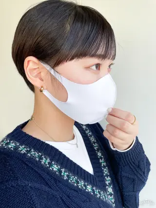 ショート nuu所属・💜ショート💜 ウルフ、ボブ二色亜美のヘアスタイル