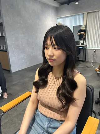 ロング プルエクステ/インナ ーカラー🦊はるなのヘアスタイル