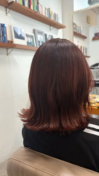 ミディアム カラー rina/似合わせ/ 艶髪カラー/髪質改善のヘアスタイル