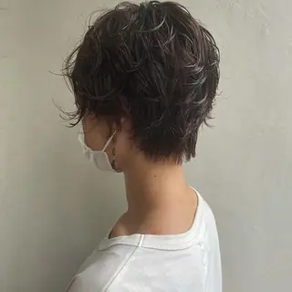 ショート パーマ 髪質改善カラー🌈✨ 加藤 愛のヘアスタイル