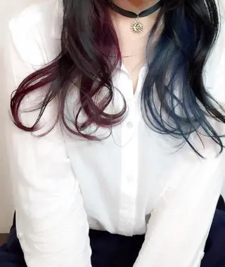 ミディアム セミロング ロング カラー 原宿サロン代表 デザインカラー伊藤卓のヘアスタイル