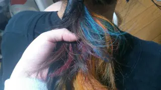 カラー ヘアアレンジ セミロング ミディアム ロング タッセルボブ× 美髪・髪質改善のヘアスタイル