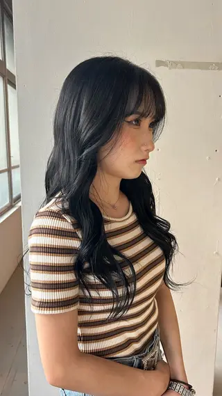 ロング 谷口 萌瑛のヘアスタイル