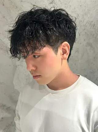 パーマ メンズ メンズハイトーン🪡 キチ/RITSUのヘアスタイル