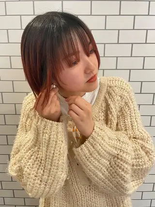 ショート カラー ofF élua所属・もりしま あやかのヘアスタイル