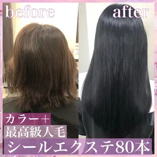 ロング カラー パーマ ヘアアレンジ 八巻 晴香のヘアスタイル
