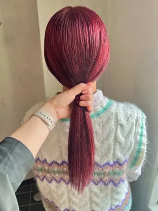 ロング カラー 暖色カラー/ブリーチ /かしむらゆうかのヘアスタイル