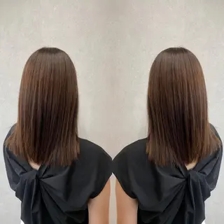 セミロング カラー tocca 💜石田愛結💜のヘアスタイル