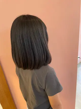 ミディアム かすみ  ︎︎のヘアスタイル