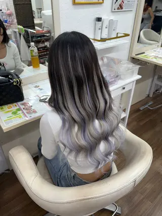 ロング GLOSS 心斎橋 山上のヘアスタイル