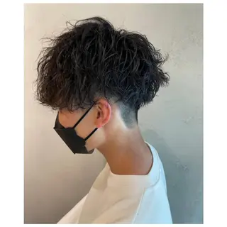 セミロング メンズ レイヤー・波巻き RYOSUKEのヘアスタイル