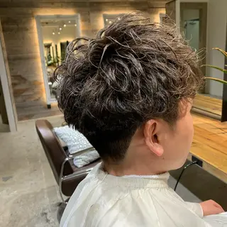 ショート パーマ メンズ 【ロングウルフカット 姫カット】伊藤裕哉のヘアスタイル
