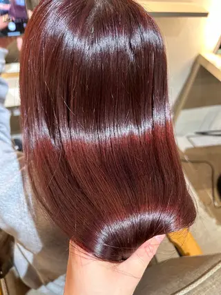 ミディアム パーマ 久保 璃々花のヘアスタイル