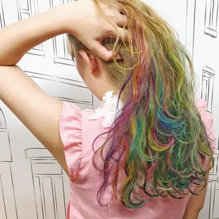 セミロング カラー レイヤー⭐️カラー ⭐️平川雅史のヘアスタイル