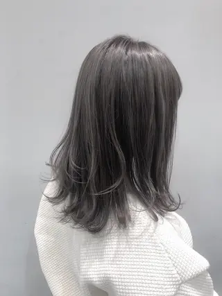 ミディアム 似合わせ艶髪カラー ❤️ハダユミのヘアスタイル