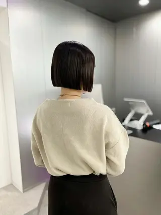 ショート モテヘア/グレージュ /ボブ/前原汐🎐のヘアスタイル