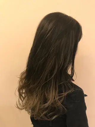 ロング カラー シールエクステ⭐️ オオミタクヤのヘアスタイル