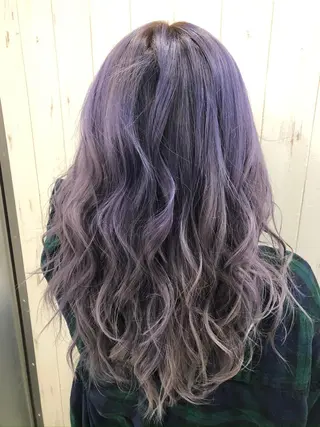 セミロング カラー 🌟ブリーチ特化型 ハイトーンカラー🌟のヘアスタイル