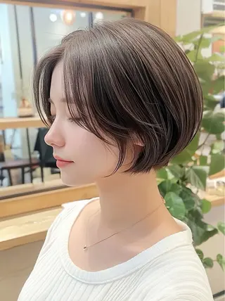 ショート カラー レイヤー×顔周 り×髪質改善/MIUのヘアスタイル