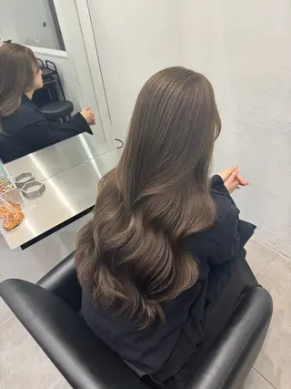 セミロング 髪質改善×韓国ヘア HIROのヘアスタイル