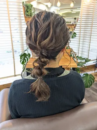 セミロング ヘアアレンジ bright所属・miku ヘアセット/着付けのヘアスタイル