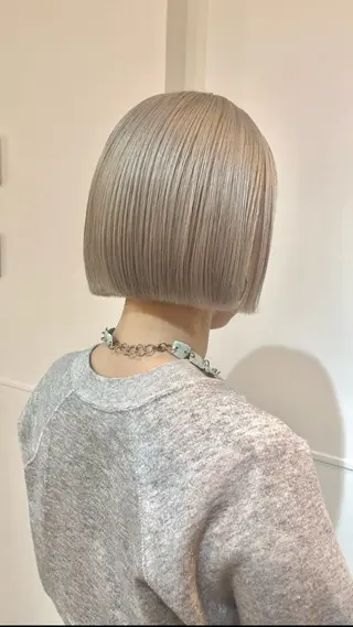 ミディアム ハイトーン/髪質改善 ダブルカラー/名古屋のヘアスタイル