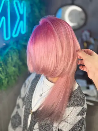 ミディアム カラー 韓国スタイル/レイヤ ー/透明感カラー⛄️のヘアスタイル