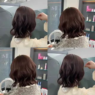 ミディアム カラー 江坂トレンド韓国風 髪質改善shinoのヘアスタイル