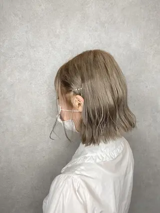 セミロング ヘアアレンジ まつ毛パーマ専門 茉里のヘアスタイル