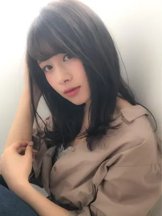 ミディアム カラー メンズ ネイル 韓国/トレンド レイヤー【101】のヘアスタイル