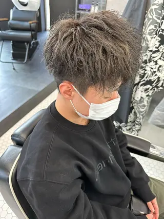ミディアム カラー パーマ メンズ トップスタイリスト/ 久徳大輝のヘアスタイル
