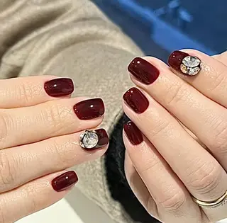 ネイル RAFFINE 月🦋🩵のネイルデザイン