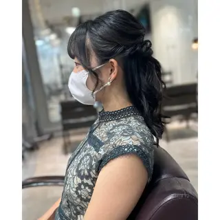 ショート カラー パーマ ヘアアレンジ メンズ キッズ BRAIDS💎愛子 大人ハイライト💎のヘアスタイル