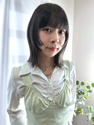 ミディアム カラー ᴄʜɪʜɪʀᴏ /透明感カラーのヘアスタイル