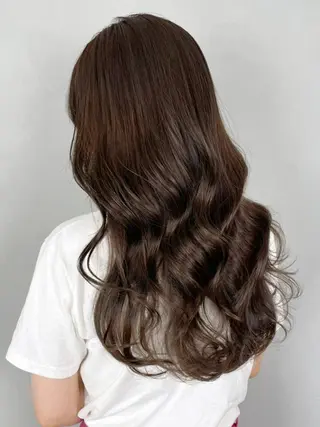 セミロング ヘアアレンジ パーマ カラー ITbyALBUM 下北沢店のヘアスタイル