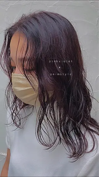 セミロング パーマ/名古屋パーマ / コデラ ナナホのヘアスタイル