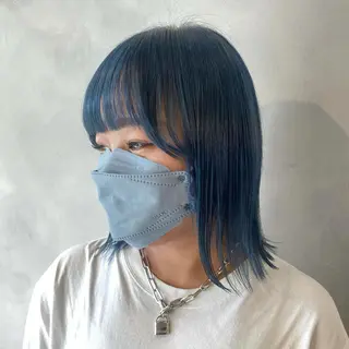 ショート カラー デザインカラー/パー マ🦖外岡咲希🦖のヘアスタイル