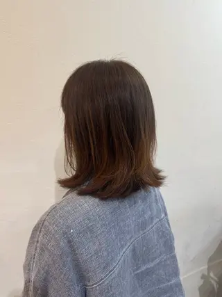 ミディアム カラー 美髪✨艶髪✨髪質改善 カラー特化❣大石優奈のヘアスタイル