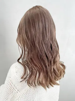 セミロング カラー パーマ ヘアアレンジ ITbyALBUM 浦和店のヘアスタイル